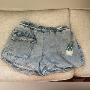Dakota Blue Denim Bubble Shorts